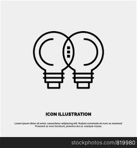 Idea, Innovation, Mechanic, Thinking Line Icon Vector