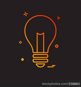Idea Line Icon Bulb Orange