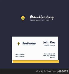 Idea logo Design with business card template. Elegant corporate identity. - Vector