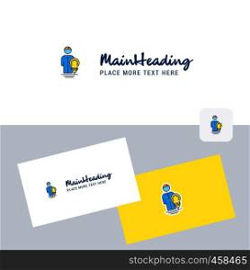 Idea vector logotype with business card template. Elegant corporate identity. - Vector