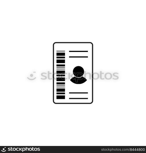 identity card icon illustration design
