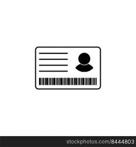 identity card icon illustration design