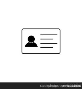 identity card icon illustration design