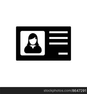 identity card icon logo vector design template