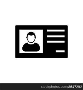 identity card icon logo vector design template