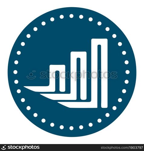 IDEX token symbol cryptocurrency logo, coin icon isolated on white background. Vector illustration.