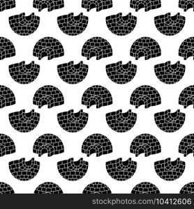 Igloo pattern seamless background texture repeat wallpaper geometric vector. Igloo pattern seamless vector