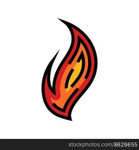 ignite hot color icon vector. ignite hot sign. isolated symbol illustration. ignite hot color icon vector illustration