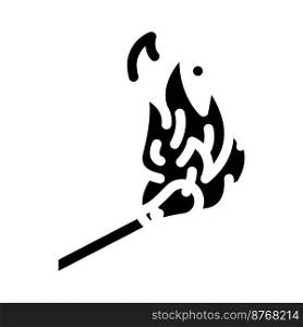 ignite hot glyph icon vector. ignite hot sign. isolated symbol illustration. ignite hot glyph icon vector illustration