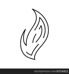 ignite hot line icon vector. ignite hot sign. isolated contour symbol black illustration. ignite hot line icon vector illustration