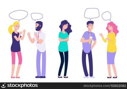 Ignoring in a team. Chatting couples disregard sad woman vector illustration. People man and woman together speak and no see person. Ignoring in a team. Chatting couples disregard sad woman vector illustration