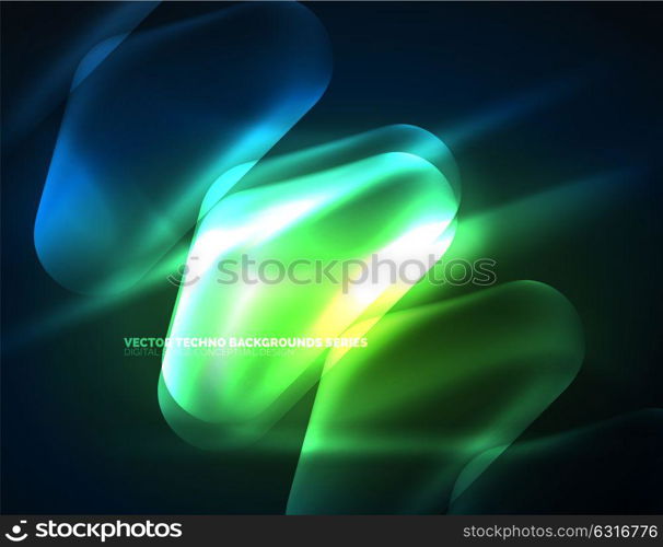 Illuminated lens flares, glowing color techno background. Illuminated lens flares, glowing color techno background. Vector hi-tech abstract background, HUD style