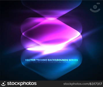 Illuminated lens flares, glowing color techno background. Illuminated lens flares, glowing color techno background. Vector hi-tech abstract background, HUD style