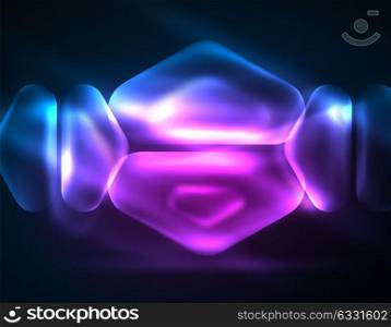 Illuminated lens flares, glowing color techno background. Illuminated lens flares, glowing color techno background. Vector hi-tech abstract background, HUD style