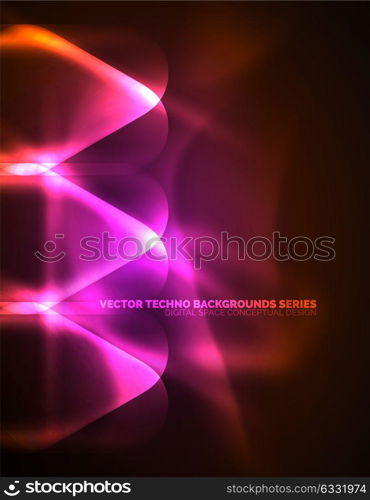 Illuminated lens flares, glowing color techno background. Illuminated lens flares, glowing color techno background. Vector hi-tech abstract background, HUD style