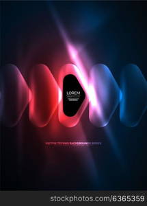 Illuminated lens flares, glowing color techno background. Illuminated lens flares, glowing color techno background. Vector hi-tech abstract background, HUD style