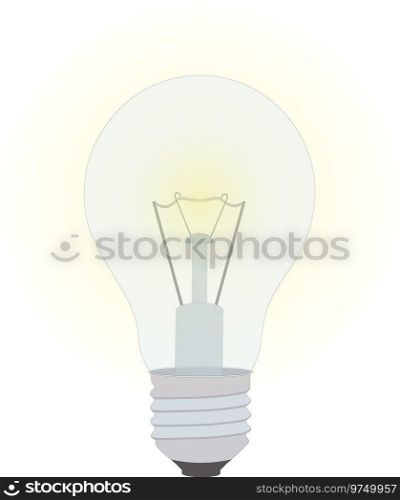 Illuminating light bulb Royalty Free Vector Image