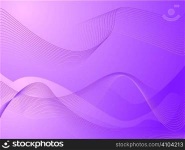 Illustrated abstract background in pink and purple with flowing lines