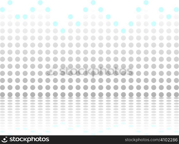Illustrated abstract background showing a graph style image with reflection