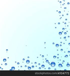Illustrated blue and white bubble background ideal as a desktop