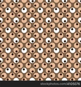 illustrated seventies style wallpaper with a seamless repeat design