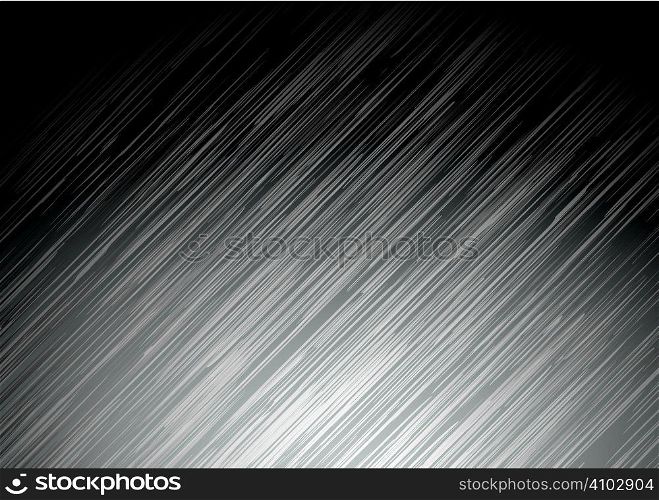 Illustrated silver metal background with brushed grain surface