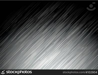 Illustrated silver metal background with brushed grain surface