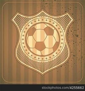 Illustrated soccer crest