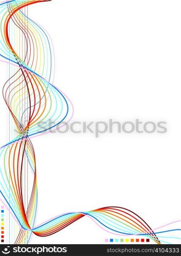Illustrated wavy lined background with plenty of room to add your own text