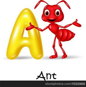 Illustration A of letter for Ant