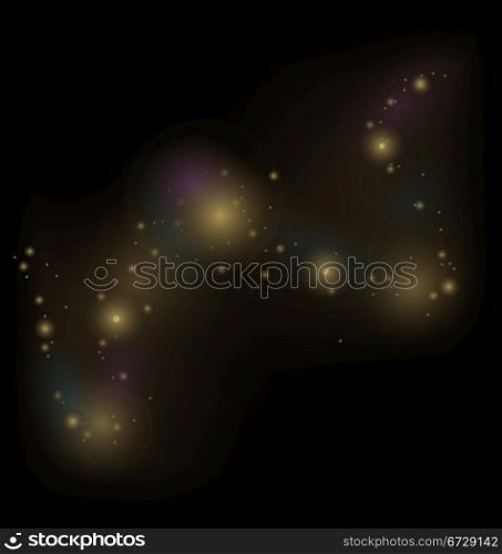 Illustration abstract background with cosmic dust - vector