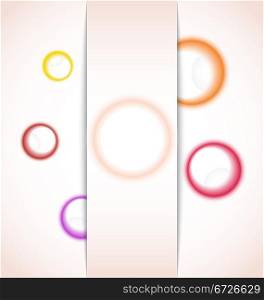Illustration abstract background with multicolor bubble - vector
