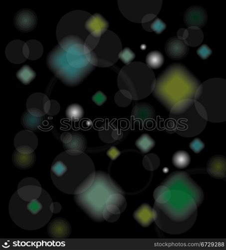 Illustration abstract background with transparent geometric shapes - vector