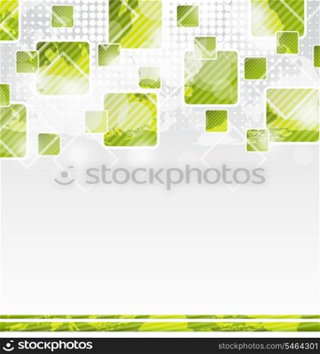 Illustration abstract banner with squares for design corporate card - vector
