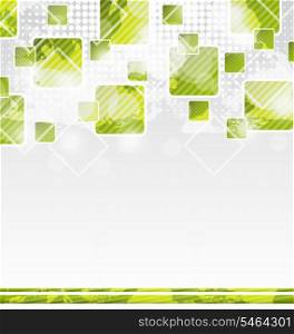 Illustration abstract banner with squares for design corporate card - vector