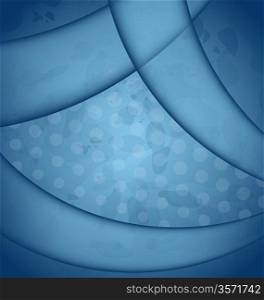 Illustration abstract blue background, template for design - vector