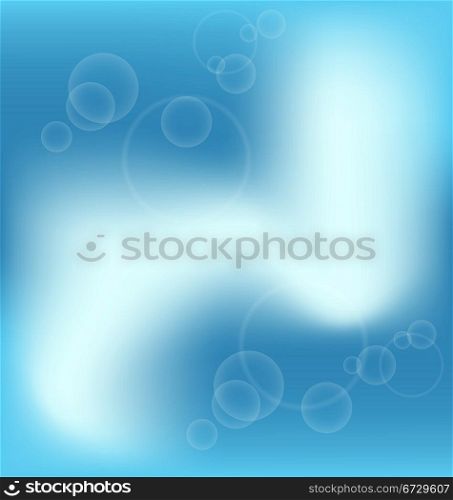Illustration abstract blue light background for design business card - vector
