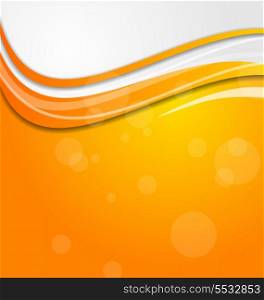 Illustration abstract bright orange background with circles - vector