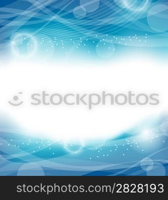Illustration abstract water background, design template - vector