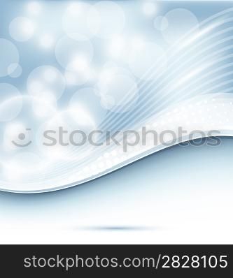 Illustration abstract wavy background for design business card - vector