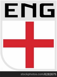 Illustration an icon of the Flag of England. Flag of England icon