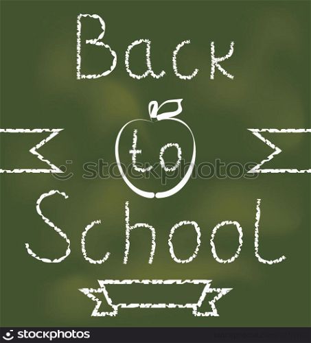 Illustration Back to school background with text - vector