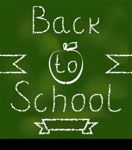 Illustration Back to school background with text - vector