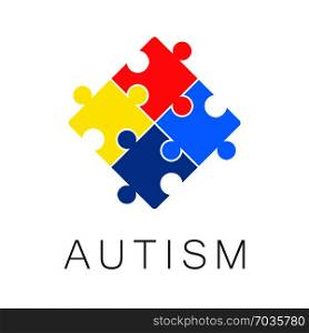 illustration,banner or poster of World autism awareness day.