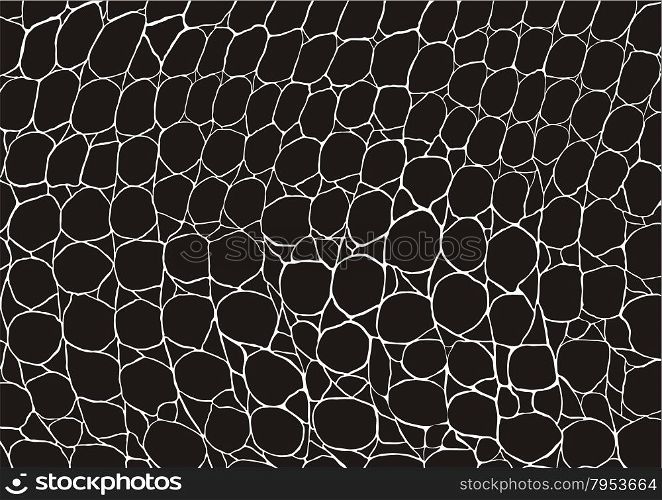 Illustration black crocodile leather texture closeup background