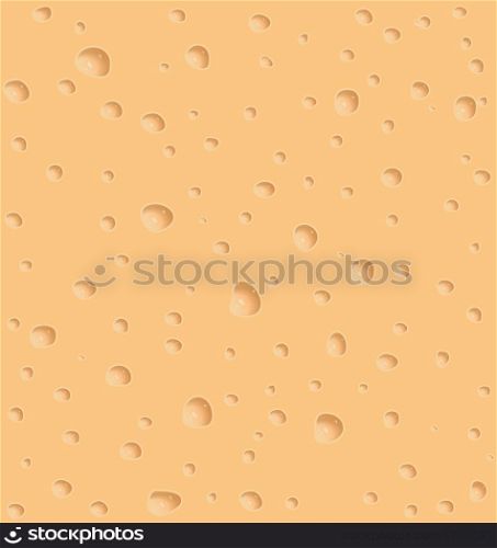 Illustration cheese texture with holes - vector