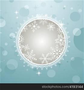 Illustration Christmas invitation with effect bokeh - vector