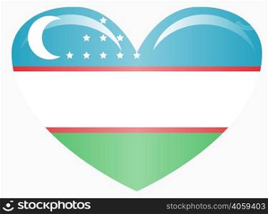 illustration flag of Uzbekistan icon. national flag of Uzbekistan.