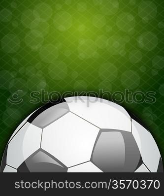 Illustration football card with place for your text - vector