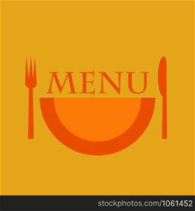 illustration frame with restaurant menu design. Vector